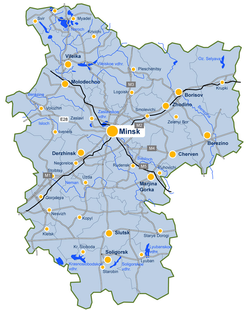Map of Minsk