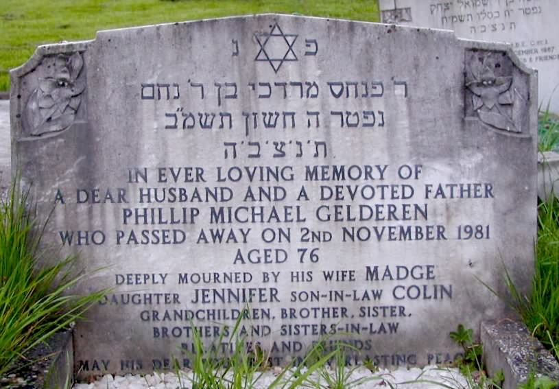 Bristol Hebrew Congregation - Cemetery Records