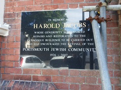 Portsmouth Synagogue plaque