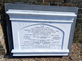 Hammersmith Synagogue plaque2