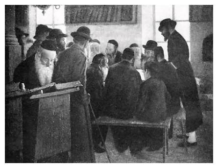 buc504a.jpg [24 KB] - A lesson at the Beit Midrash