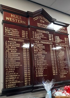 Hull Western Synagogue plaque
