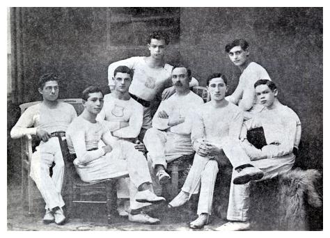 Sos594b.jpg [37 KB] - The first gymnastic team in Sosnowiec Maccabi